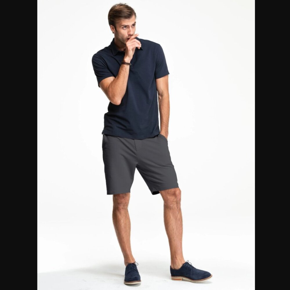 Swet Tailor NEW NWT Mens‎ 28 Gray Everyday Chino Shorts Golf